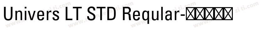 Univers LT STD Reqular字体转换